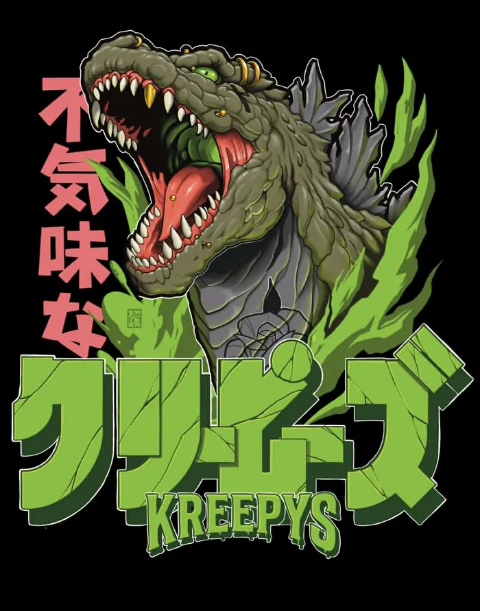 KREEPYS monster illustration with green lettering